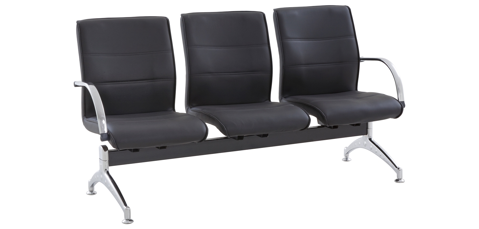 ERGON ÜÇLÜ BEKLEME KROM - Ofis mobilyası - Ofis mobilyaları