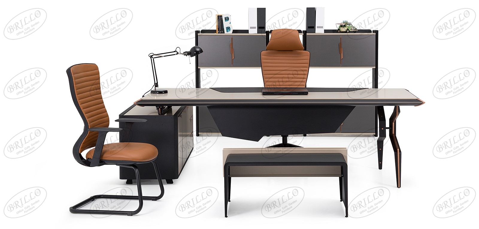 Brooklyn Masa Takımı (Uzun Etajerli) - Ofis mobilyası - Ofis mobilyaları