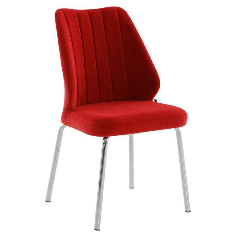 MİNA BERJER KUMAŞ SANDALYE KROM - Ofis mobilyası - Ofis mobilyaları