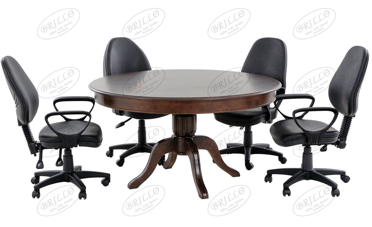 YUVARLAK 140LIK TOPLANTI MASASI MDF - Ofis mobilyası - Ofis mobilyaları