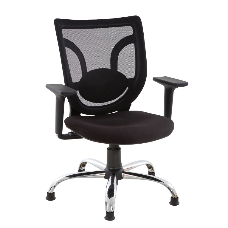 TUNA MESH DÖNER MİSAFİR KROM - Ofis mobilyası - Ofis mobilyaları