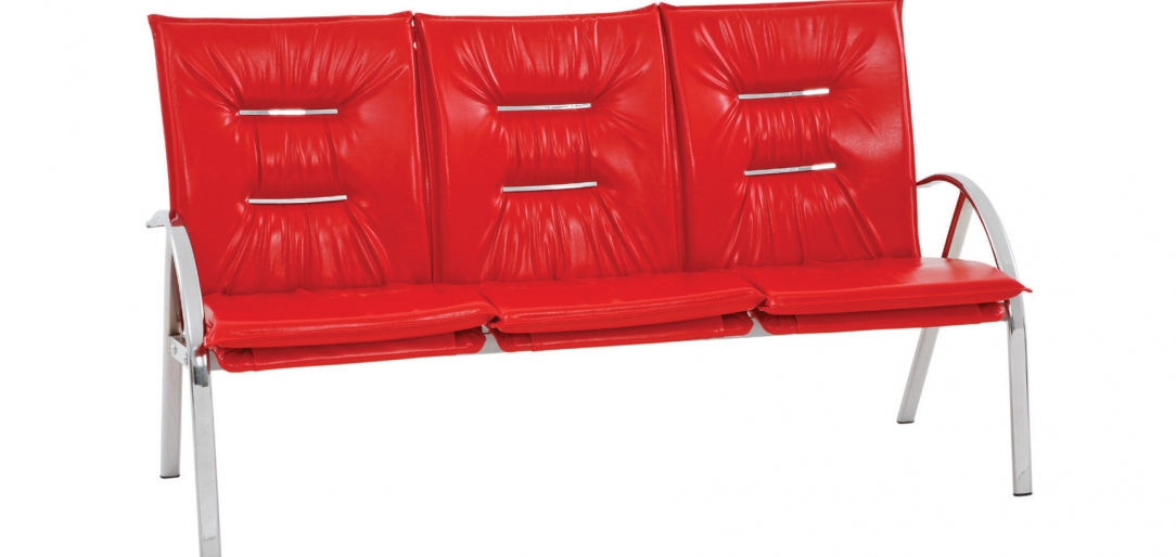 MİNİMONO ÜÇLÜ BEKLEME KROM - Ofis mobilyası - Ofis mobilyaları