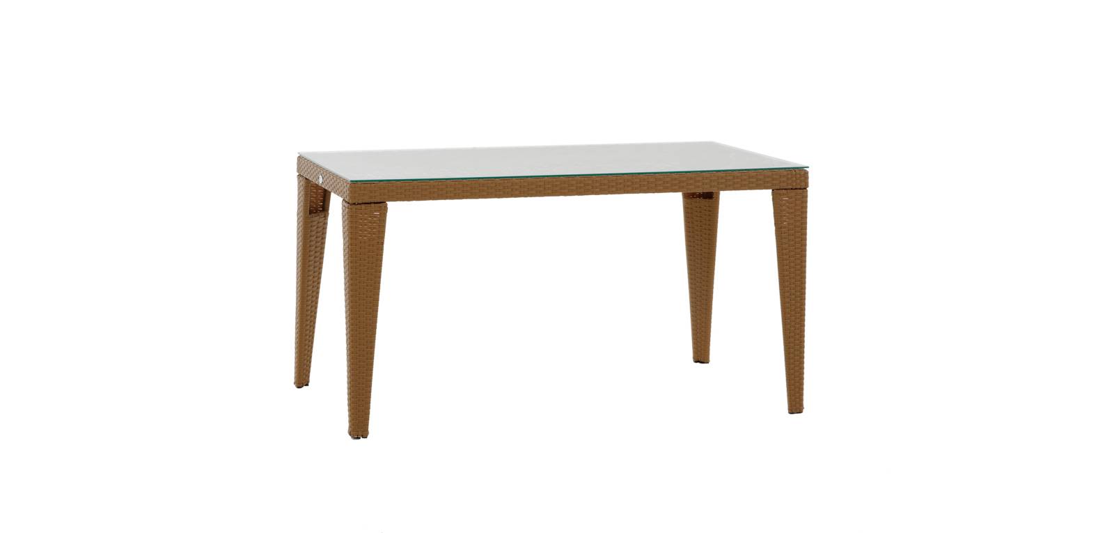 ZAMBAK RATTAN MASA 80X140 - Ofis mobilyası - Ofis mobilyaları