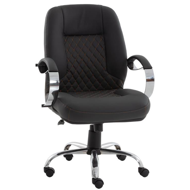 NİDA KAPİTONELİ KISA MÜDÜR KROM - Ofis mobilyası - Ofis mobilyaları