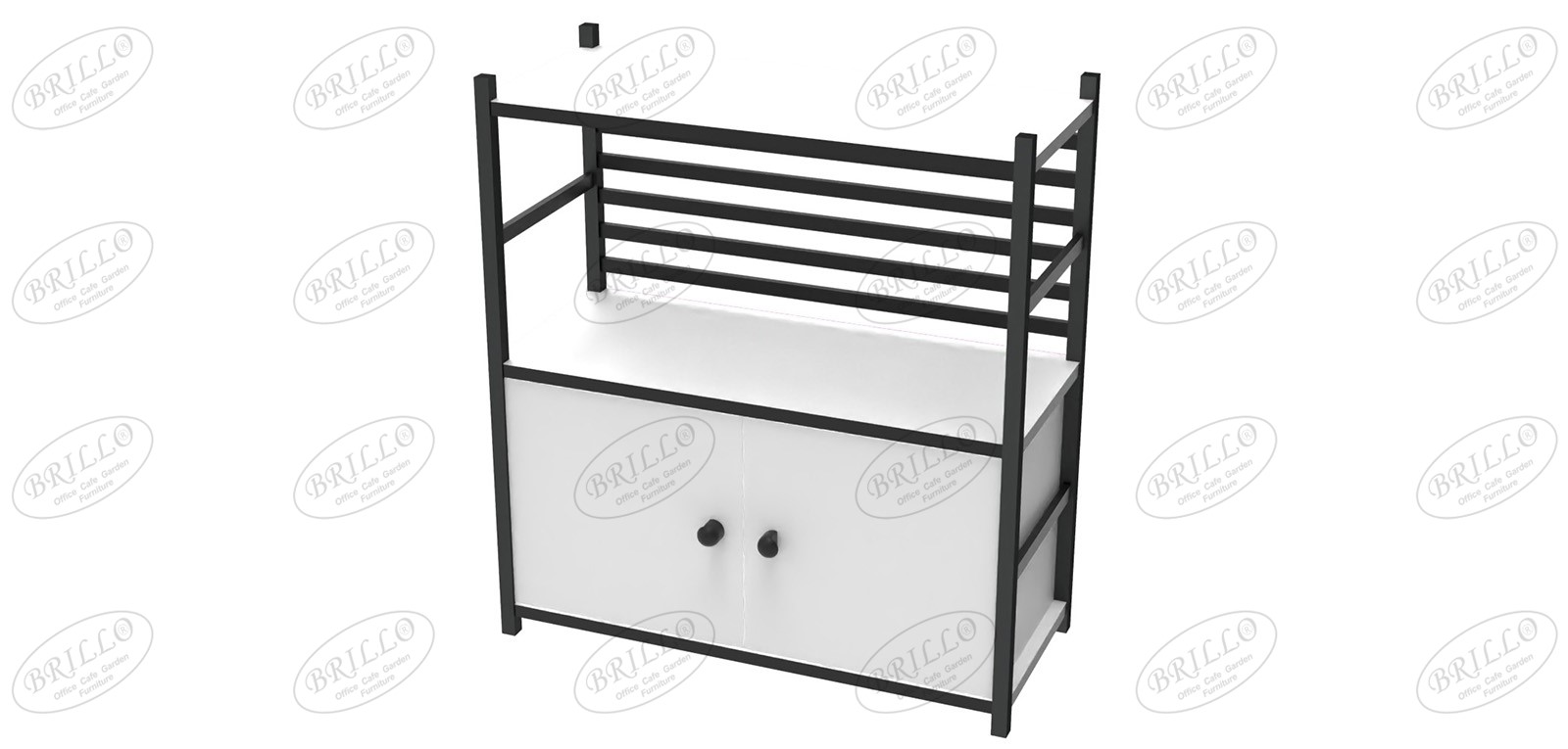 Toli Tek Dolaplı 3'lü Raf (Yatay) - Ofis mobilyası - Ofis mobilyaları