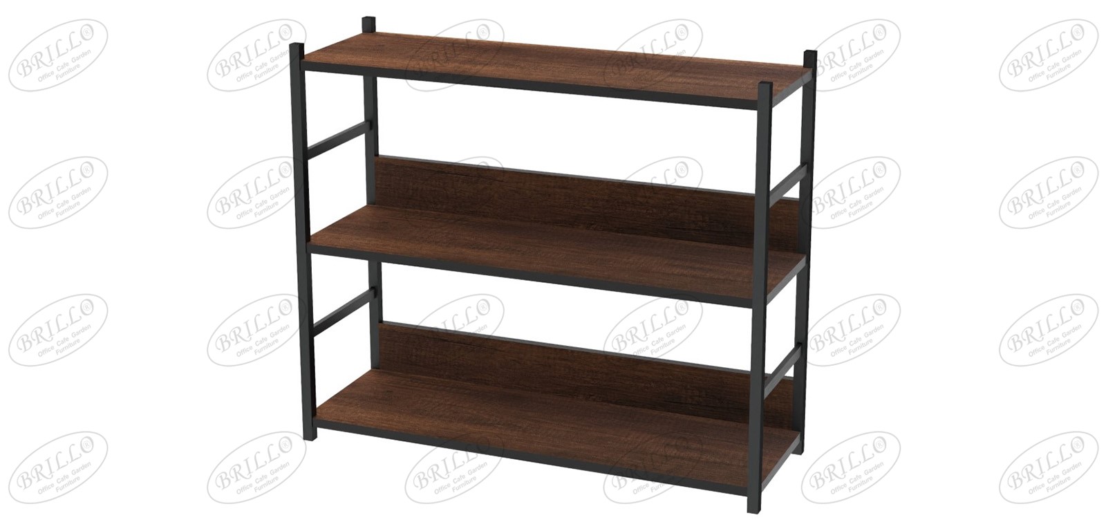 Toli 3'lü Bazalı Raf 90 cm - Ofis mobilyası - Ofis mobilyaları