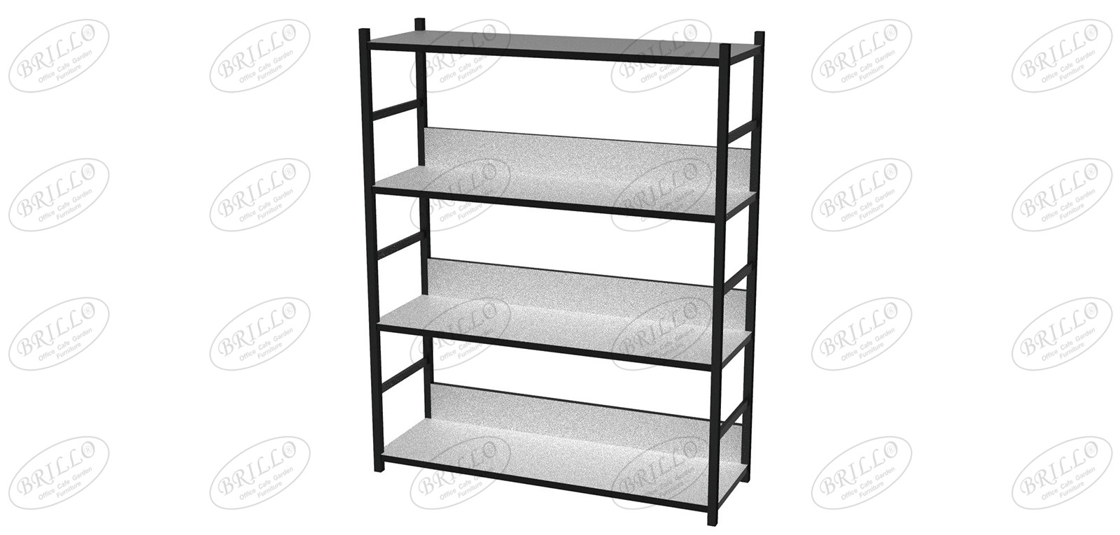 Toli 4'lü Bazalı Raf 90 cm - Ofis mobilyası - Ofis mobilyaları