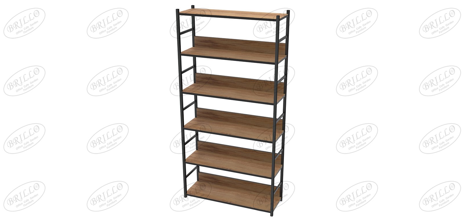 Toli 6'lı Bazalı Raf 90 cm - Ofis mobilyası - Ofis mobilyaları