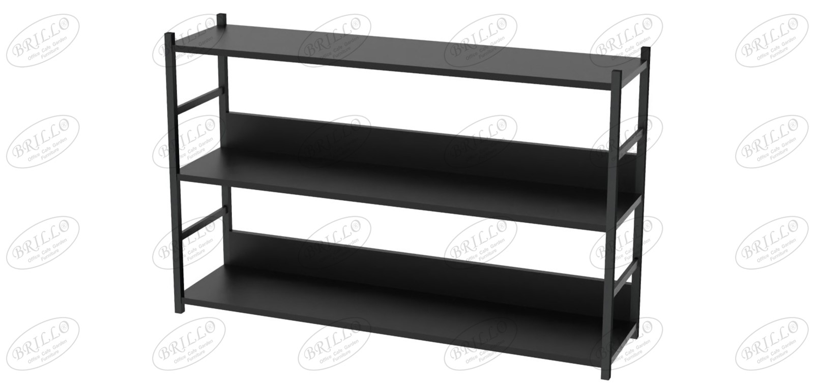 Toli 3'lü Bazalı Raf 120 cm - Ofis mobilyası - Ofis mobilyaları